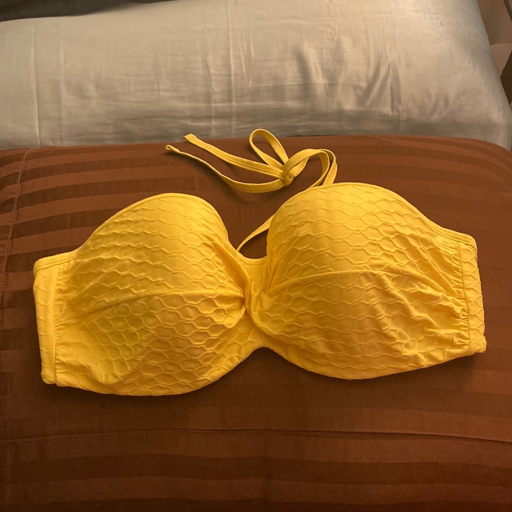 Cleo by Panache Yellow Bikini Top 34F